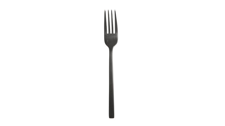 Arezzo Brushed Black Dinner Fork | Rental Arezzo Brushed Black Dinner Fork | Rental