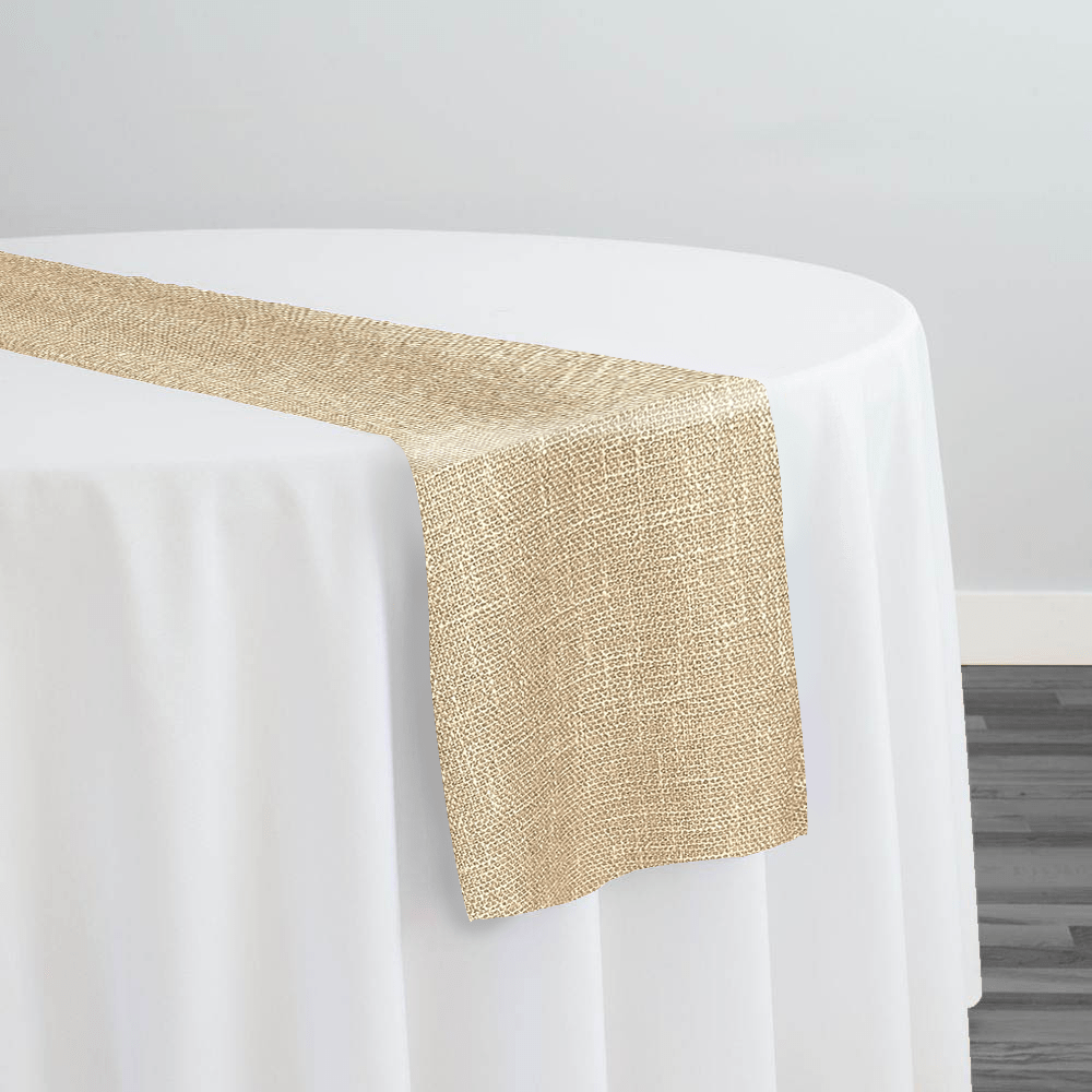 Capri Slub Linen Table Runner in Wheat | Rental Capri Slub Linen Table Runner in Wheat | Rental