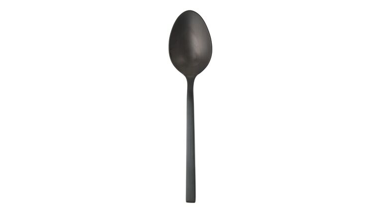 Arezzo Brushed Black Serving Spoon | Rental Arezzo Brushed Black Serving Spoon | Rental