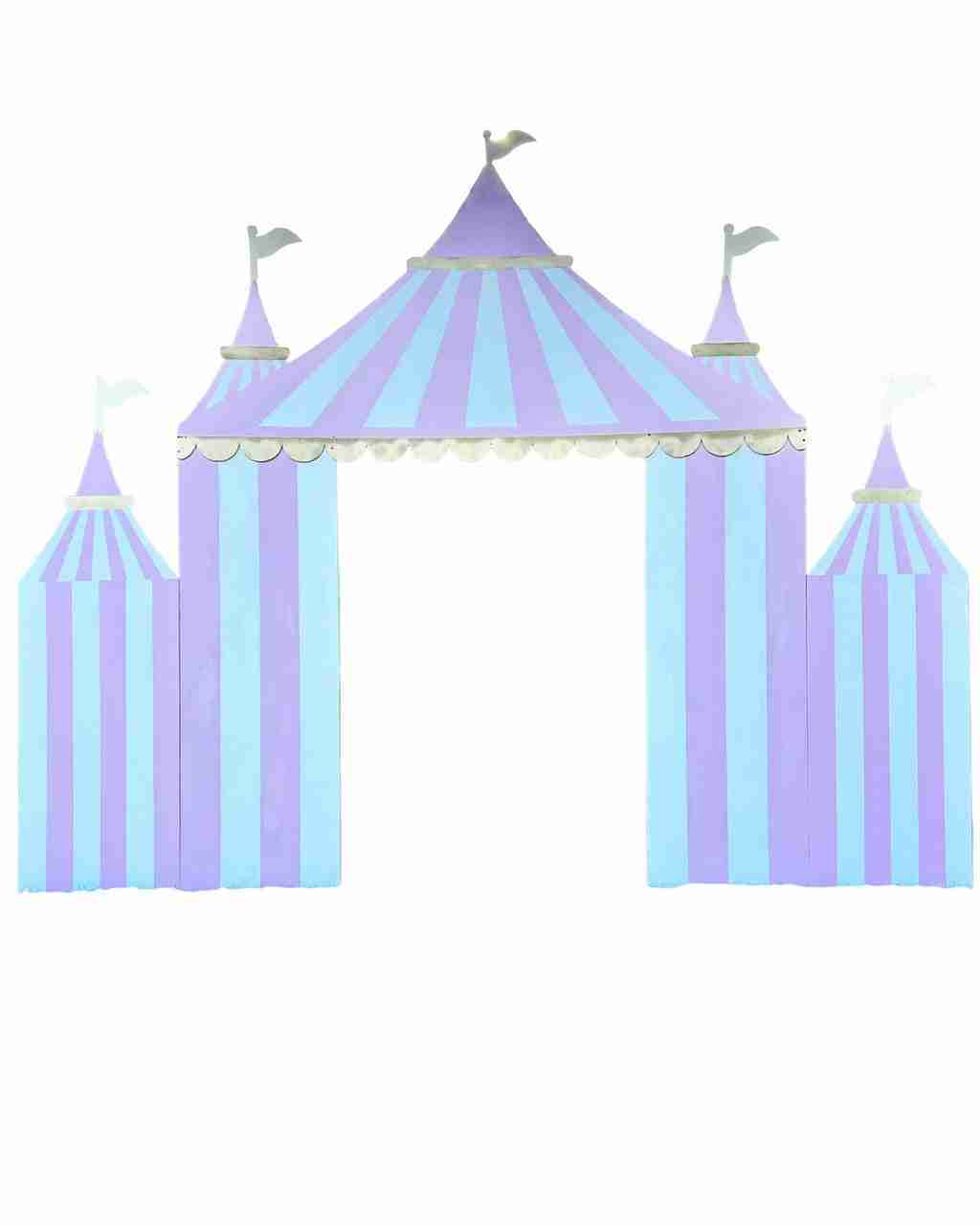 Double Pink Circus / Carnival Tent Backdrop | Rental Double Pink Circus / Carnival Tent Backdrop | Rental