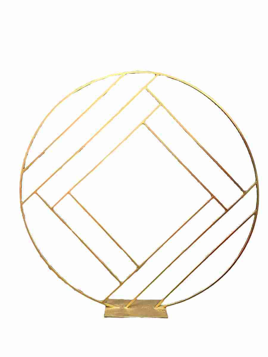 Gold Washington Circle Stand | Rental