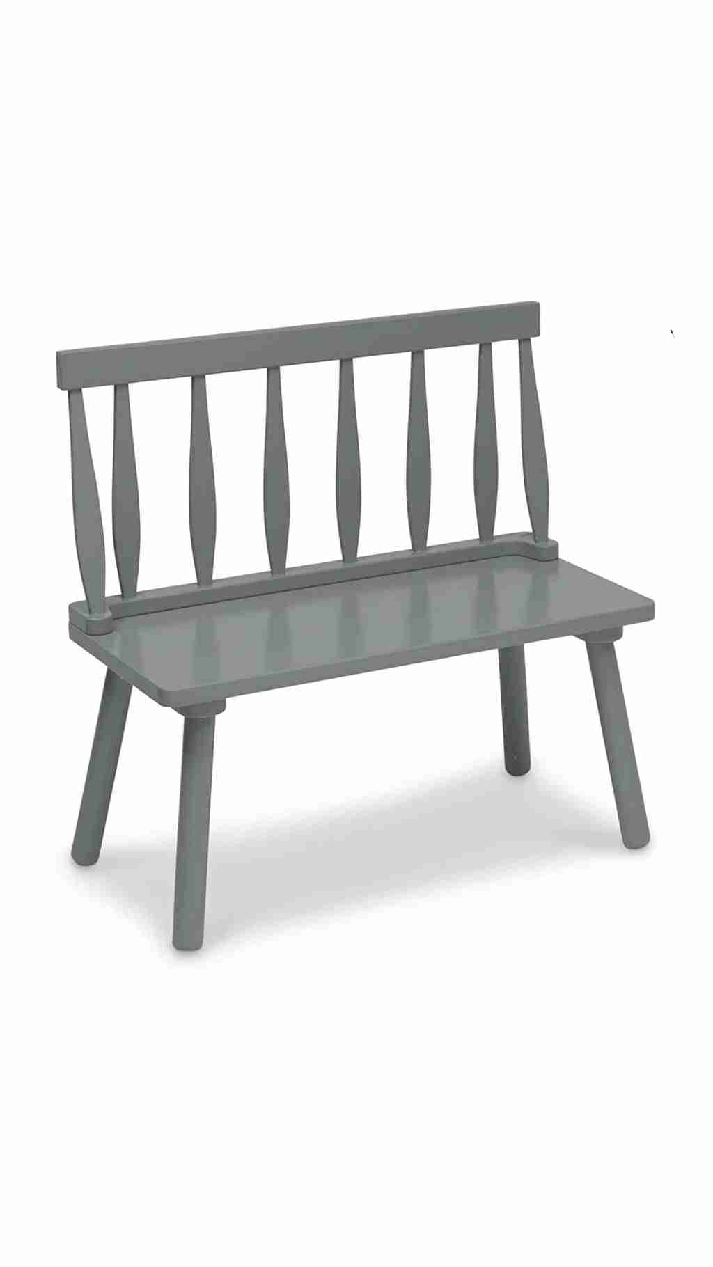 Kids Grey Wooden Bench | Rental