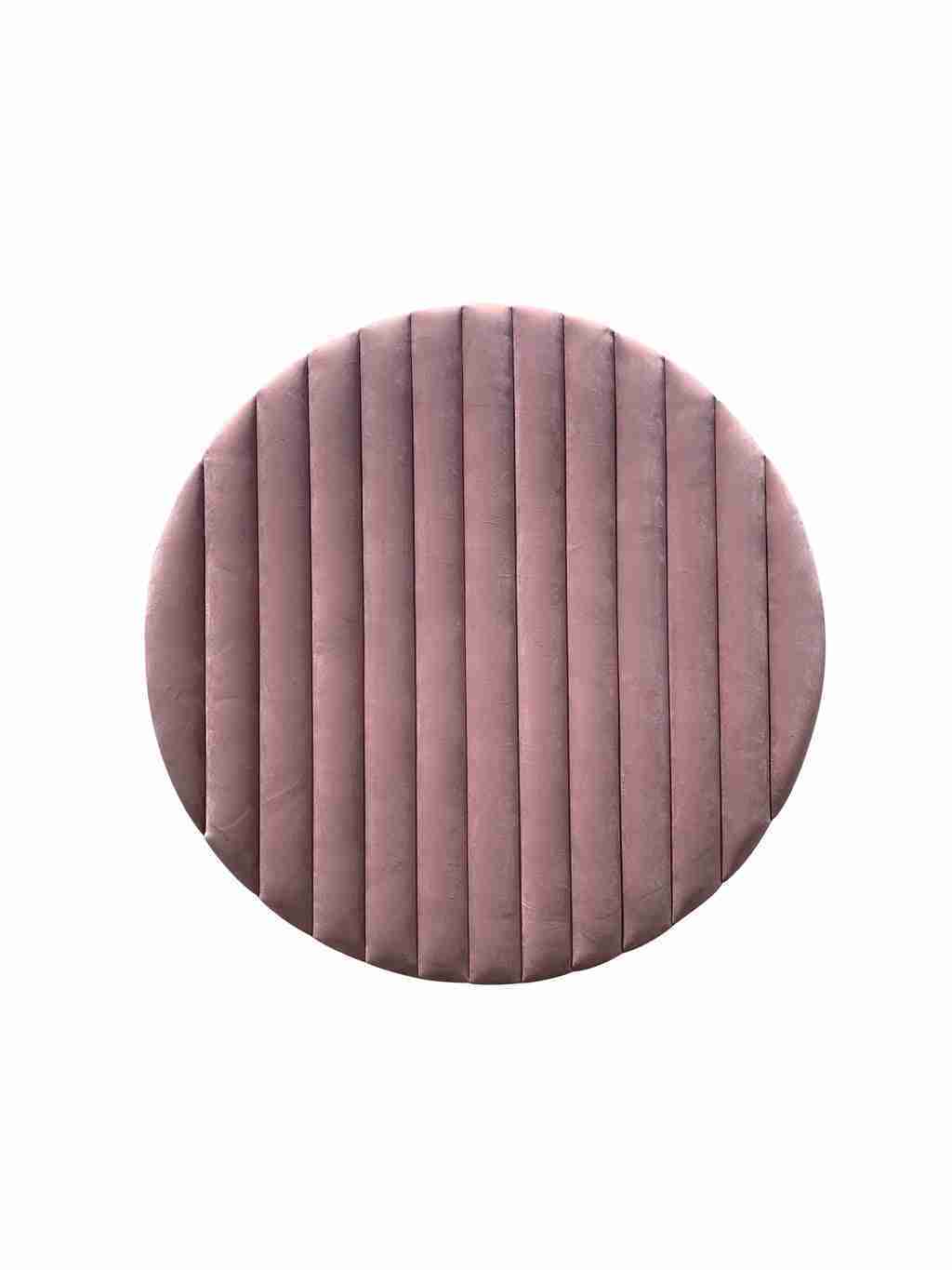 Pink Velvet Circle Backdrop | Rental