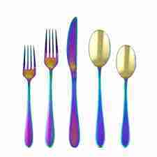 Package – Byram Rainbow Mirror 5 Piece Flatware Set | Rental