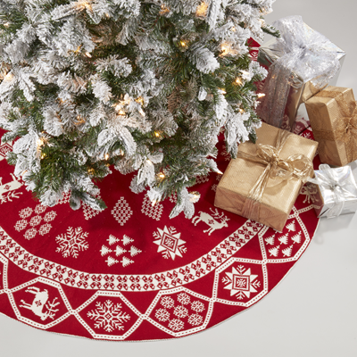 8204 Reversible Kitted Christmas Tree Skirt | Rental