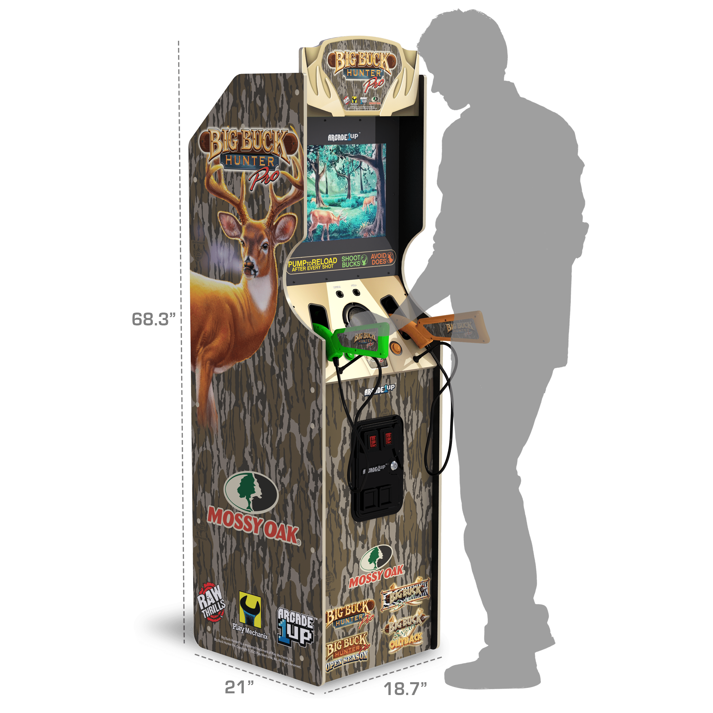 Big Buck Hunter Mossy Oak Deluxe Arcade Machine | Rental