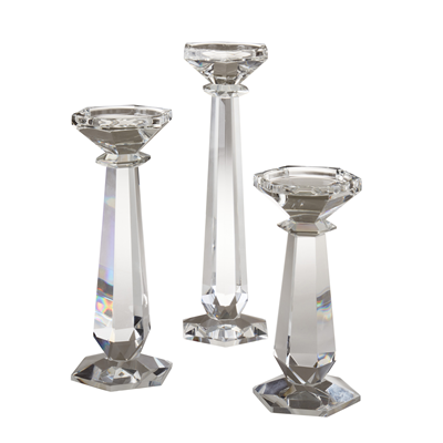 V230 Crystal Pillar Candle Holder | Rental V230 Crystal Pillar Candle Holder | Rental