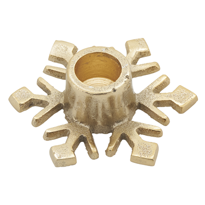 V691 Aluminum Snowflake Candle Holder | Rental V691 Aluminum Snowflake Candle Holder | Rental