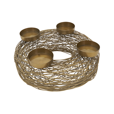 V695 Wire Wreath Candle Holder | Rental V695 Wire Wreath Candle Holder | Rental