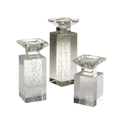V760 Crystal Pillar Candle Holder | Rental V760 Crystal Pillar Candle Holder | Rental