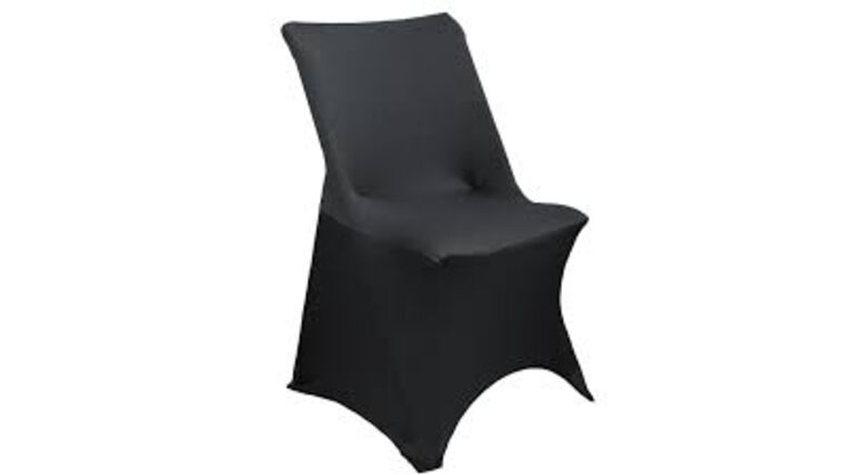 Stretch Spandex Lifetime Folding Chair Cover Black | Rental