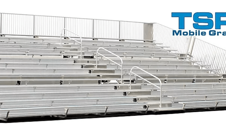 Bleacher – TSP15-450 Mobile Grandstand Bleacher Trailer (Seats 412*) | Rental