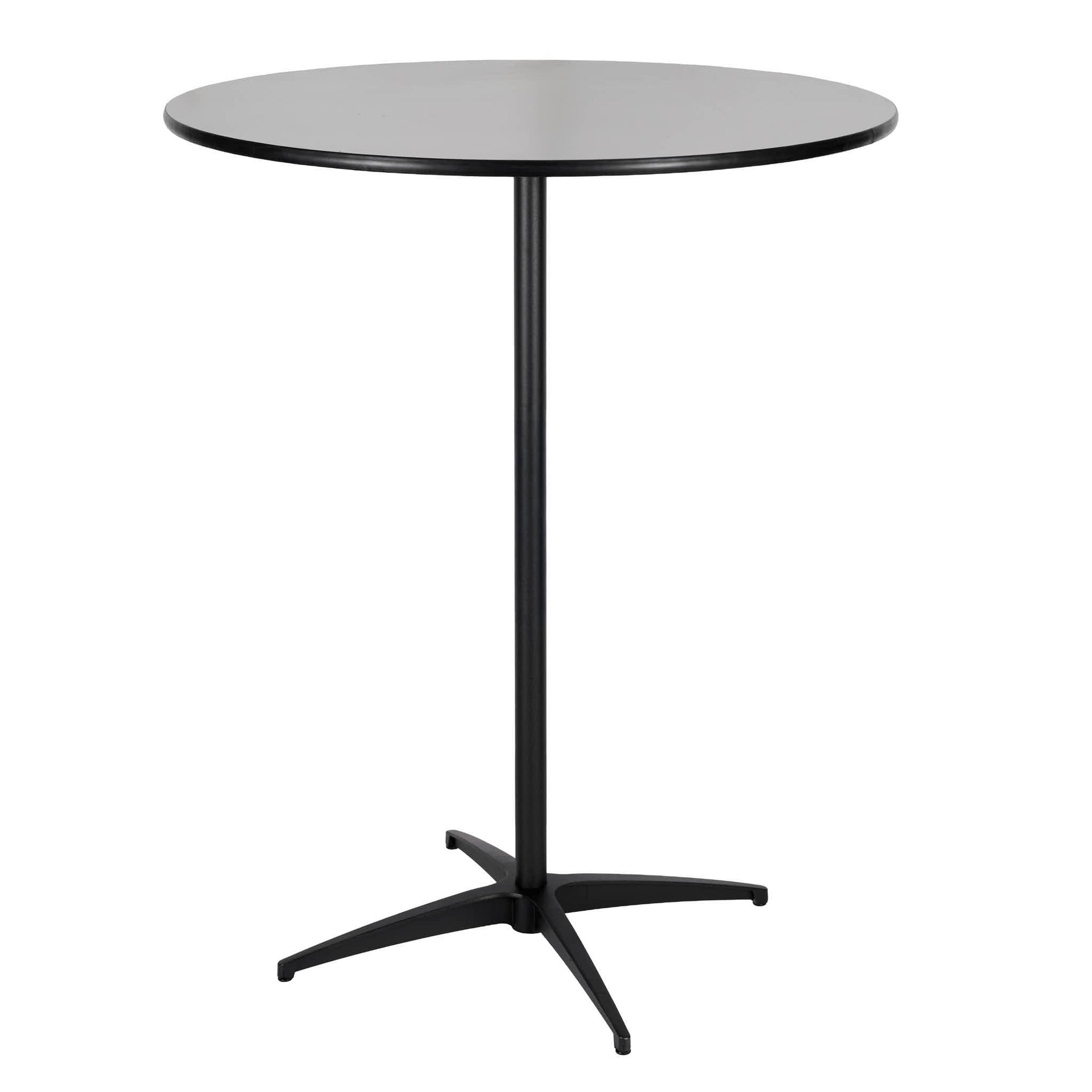 Black 36″ Round Plywood Cocktail Table Kit | Rental Black 36″ Round Plywood Cocktail Table Kit | Rental