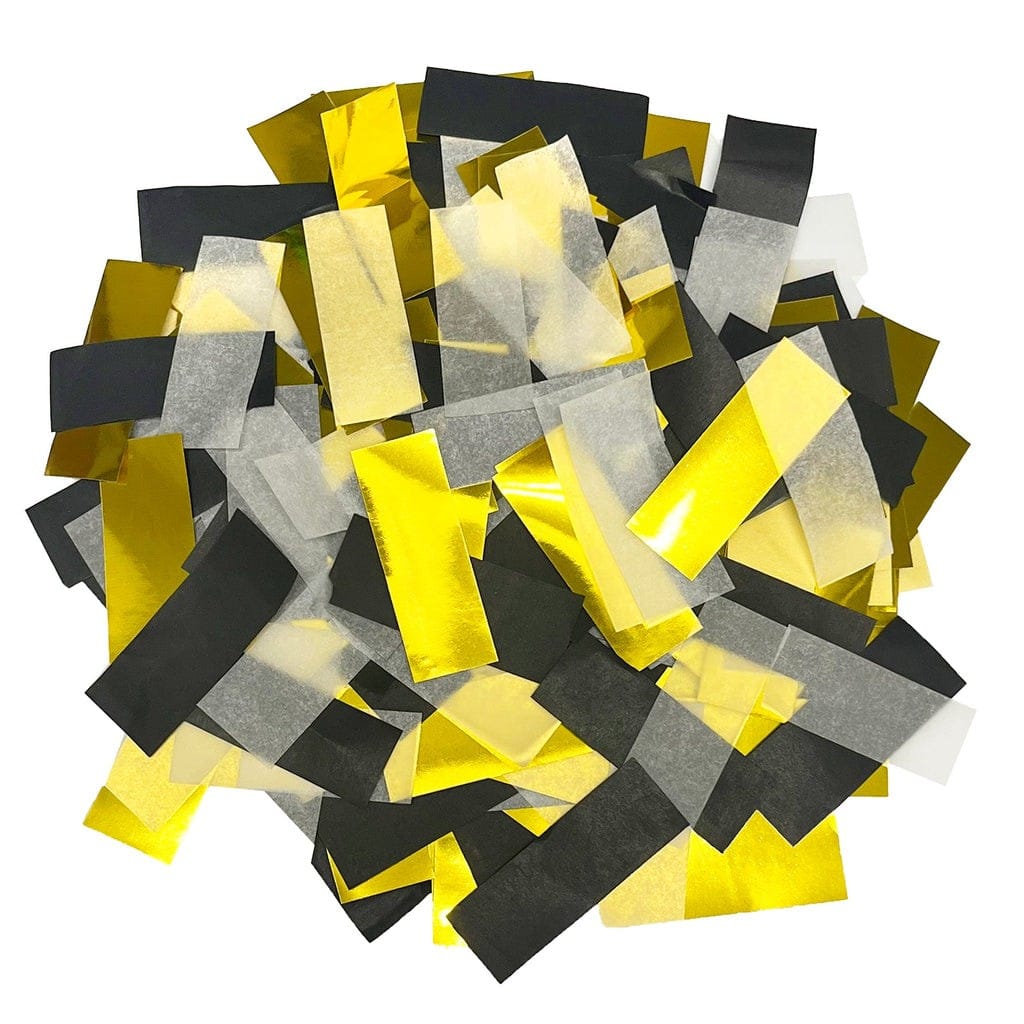 Black, White & Gold Confetti Mix – (1lb) | Rental