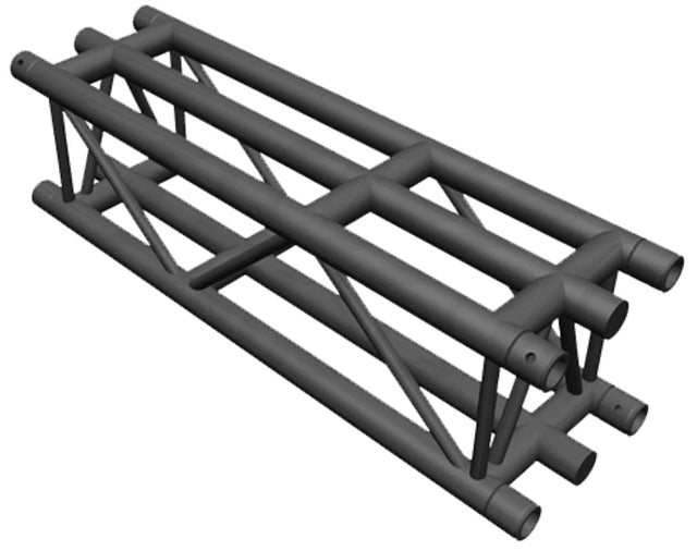DuraTruss DT36-100-BLK-MTE 3.28-Foot (1-Meter) DT36 Square Truss with 6 Main Cords -Black | Rental