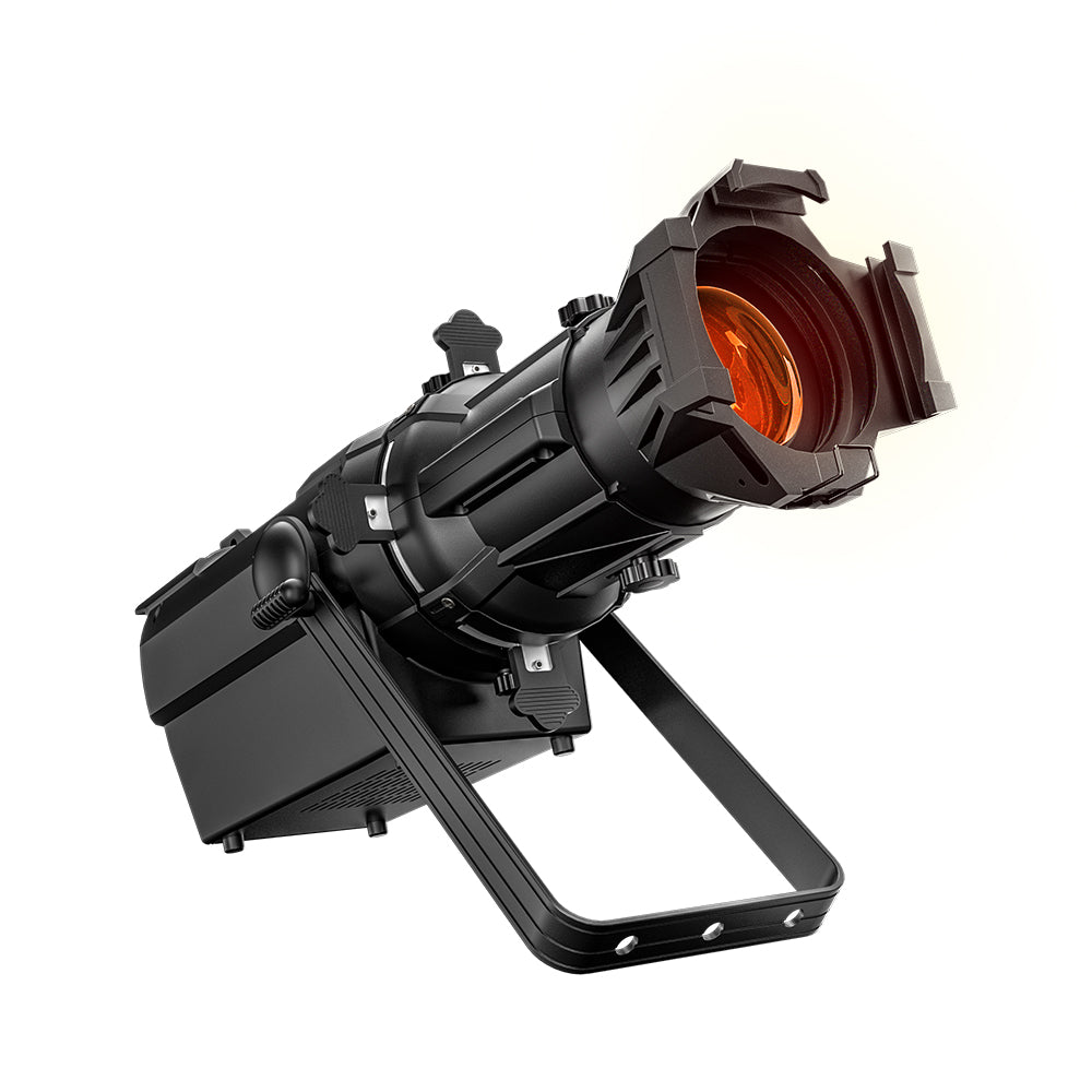 LED Fixed Focus LEKO 250W/350W Profile Spotlight – RGBWAUV/RGBLAC/RGBW/RGBL/Warm+Cool White | Four-leaf Manual Shutters | Rental