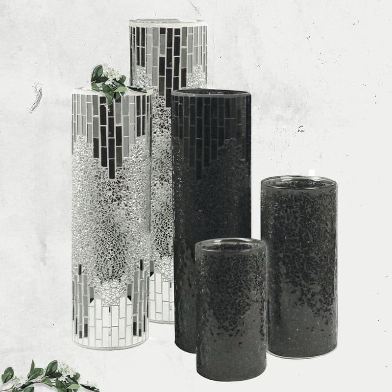 Mosaic Glass Cylinder | Rental Mosaic Glass Cylinder | Rental