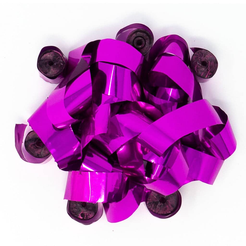 Pink Metallic Foil Streamers – 20 Rolls (1″ x 30′) | Rental