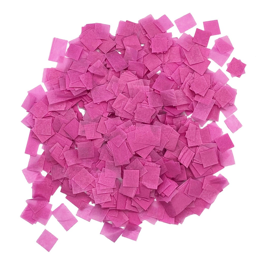 Pink Tissue Paper Miniature Confetti – Pixie Squares (1lb) | Rental