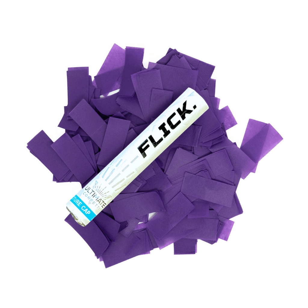 Purple Tissue Paper Confetti Flick Stick – 6″ (Pack of 8) | Rental