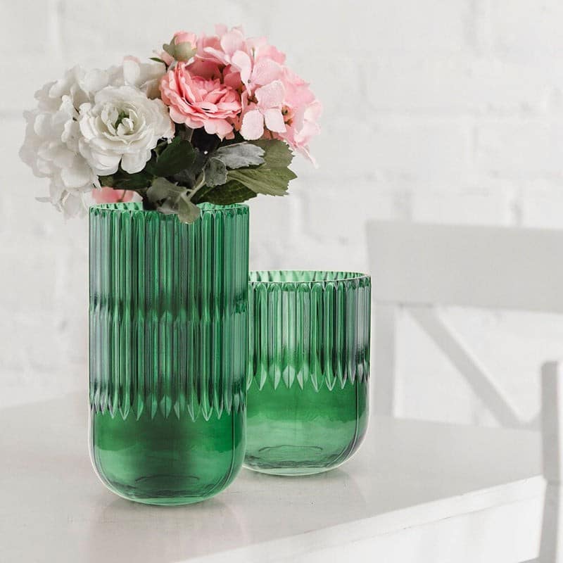 Ribbed Glass Cylinder | Rental Ribbed Glass Cylinder | Rental
