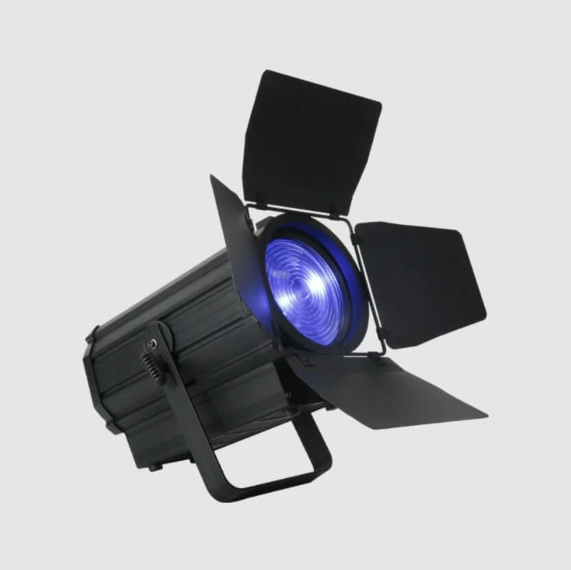 SHEHDS 250W RGBW Spotlight with Barndoors & Pulse Strobe | Rental