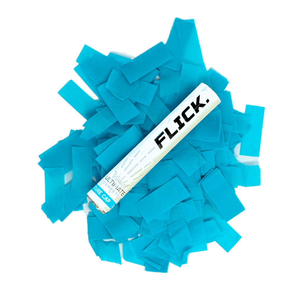 Turquoise Tissue Paper Confetti Flick Stick – 6″ (Pack of 8) | Rental