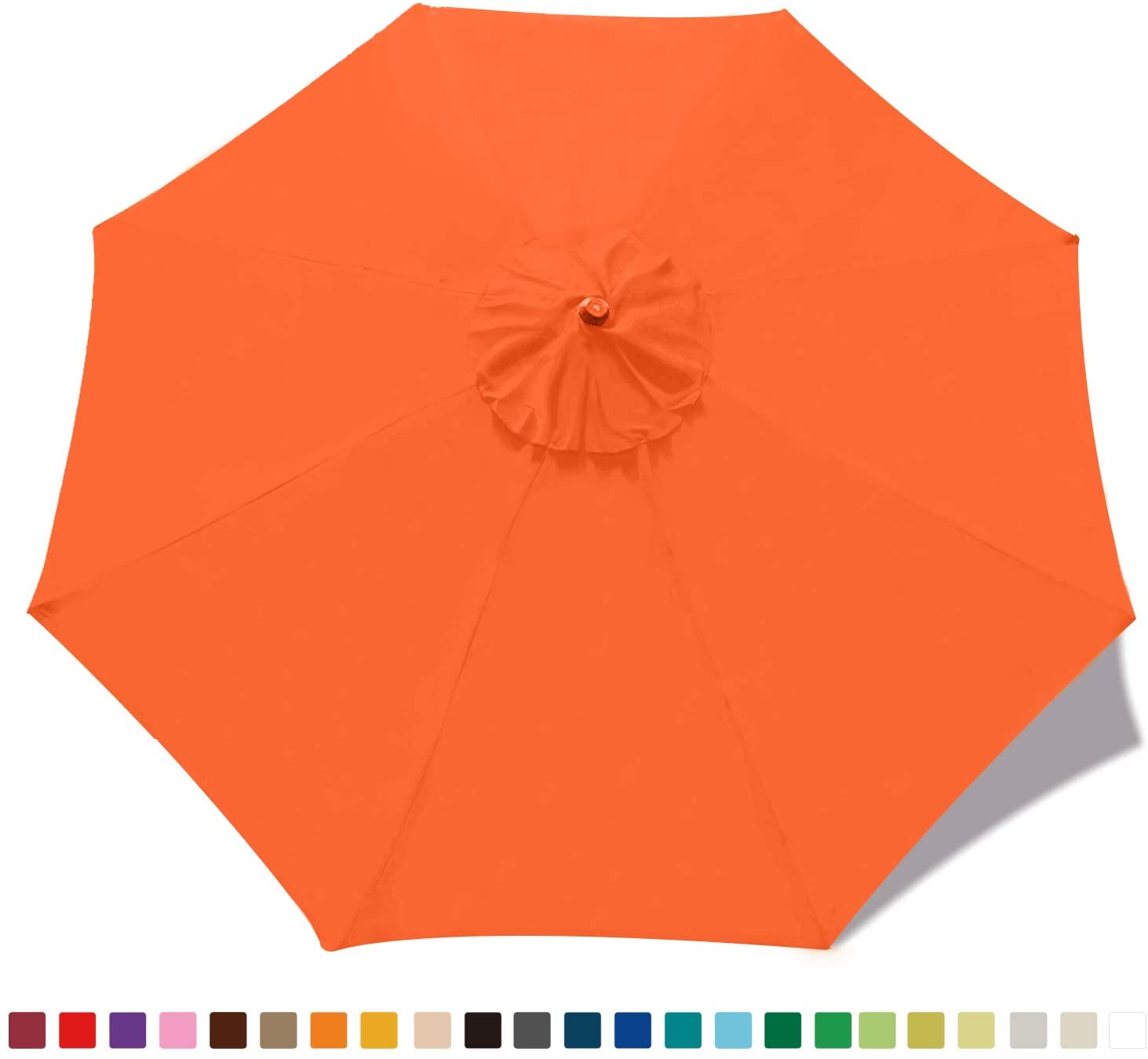 Part | 9′ Market Umbrella Top Only | Orange | Rental