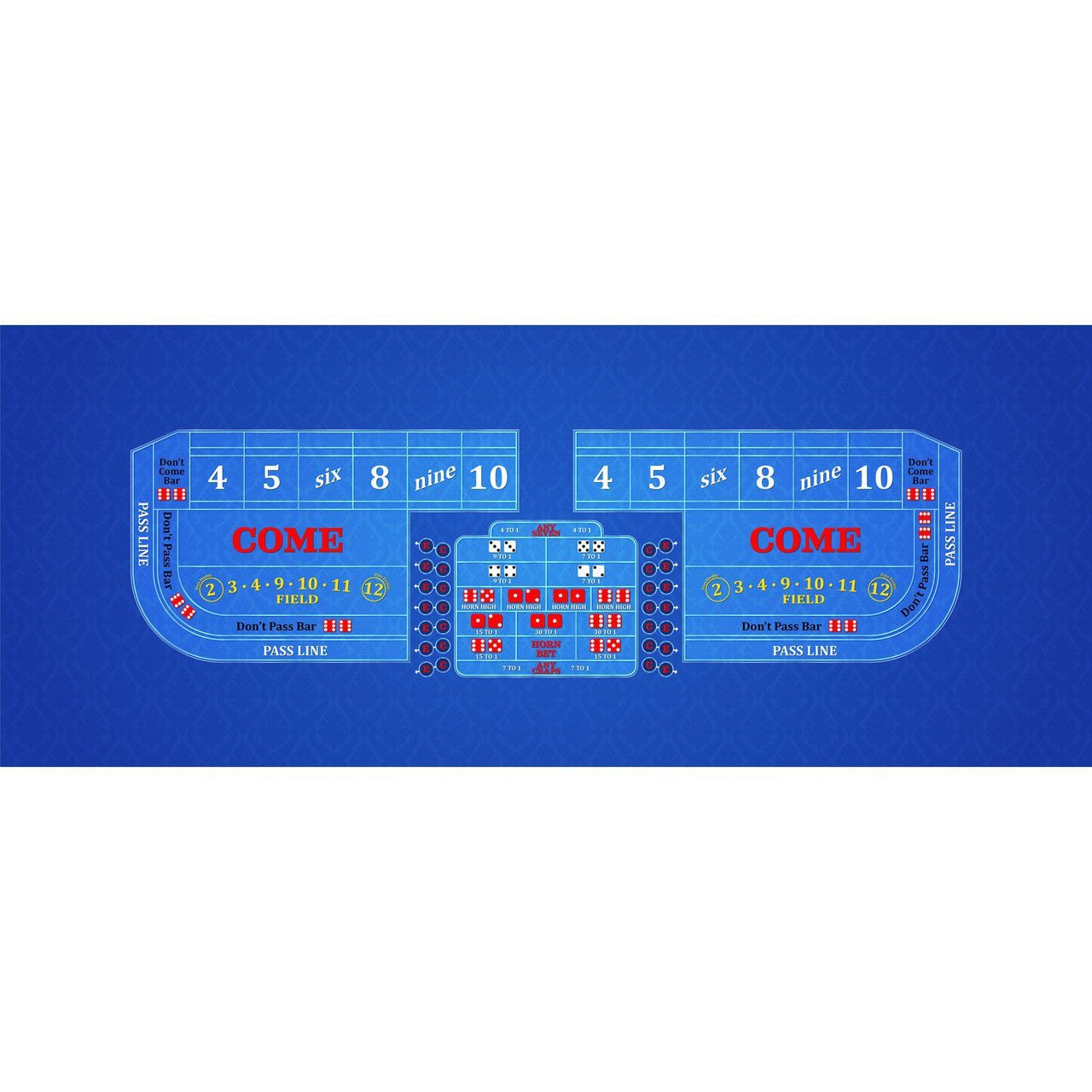 Part – Craps – 8′ Casino Game Table Top Only – Dark Blue | Rental Part – Craps – 8′ Casino Game Table Top Only – Dark Blue | Rental