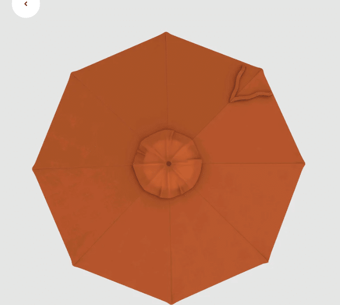Part | 9′ Market Umbrella Top Only | Copper | Rental