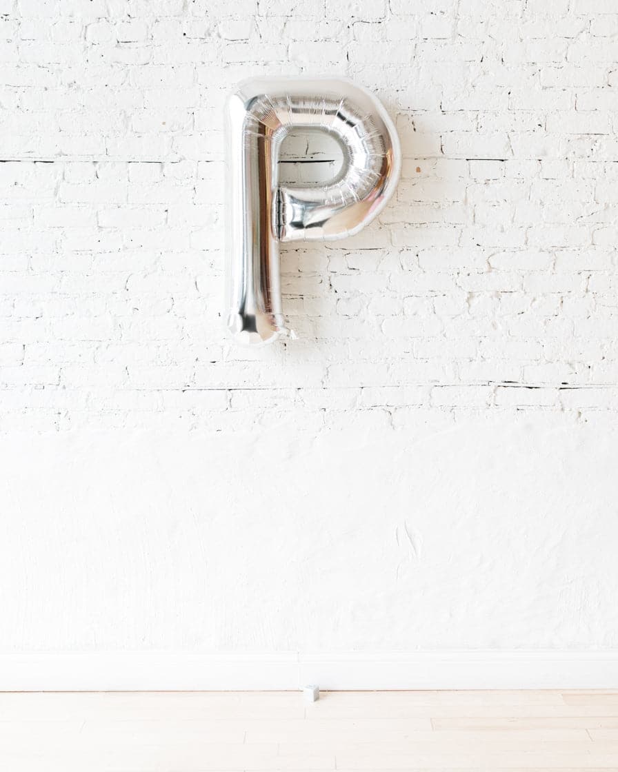 34in Silver Foil Letter | Purchase