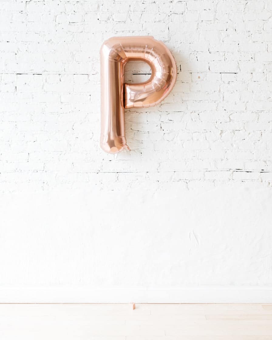 34in Rose Gold Foil Letter | Rental 34in Rose Gold Foil Letter | Rental