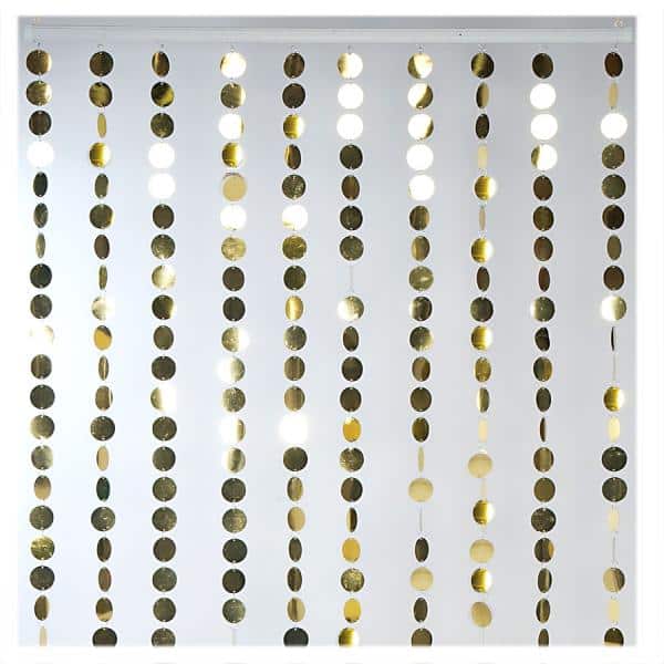 Decostar™ Spangles PVC Circles Beaded Curtain – Gold | Rental