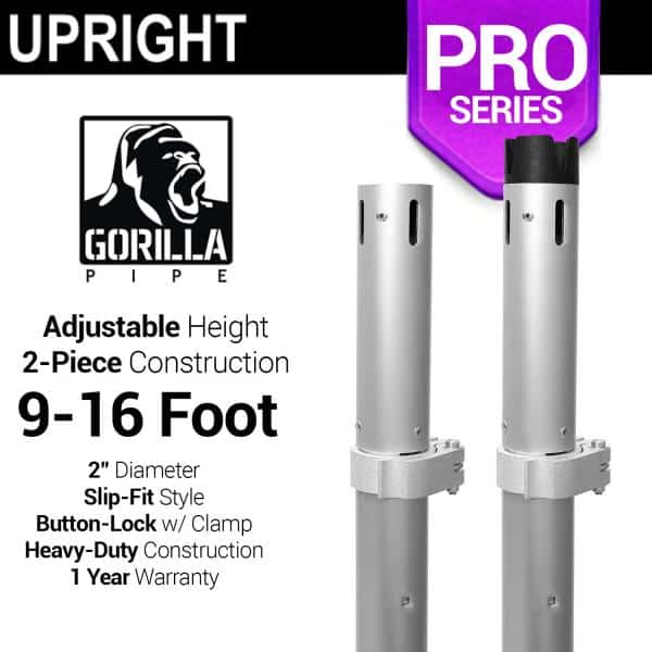 Pro Series – 9-16ft Telescoping 2″ Upright | Rental