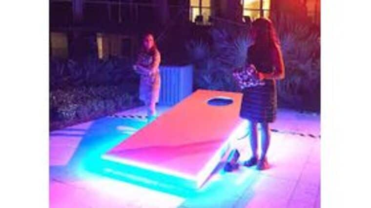 Cornhole Package – Giant LED Illuminated | Rental