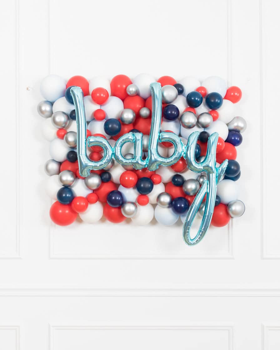 Baseball – BABY Balloon Backdrop Board – 30inx40in | Rental Baseball – BABY Balloon Backdrop Board – 30inx40in | Rental