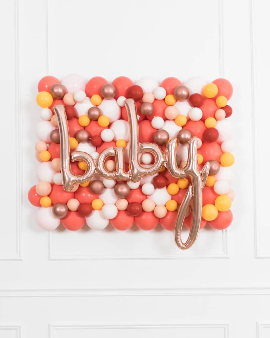 Boho Rainbow – BABY Balloon Backdrop Board – 30inx40in | Rental Boho Rainbow – BABY Balloon Backdrop Board – 30inx40in | Rental