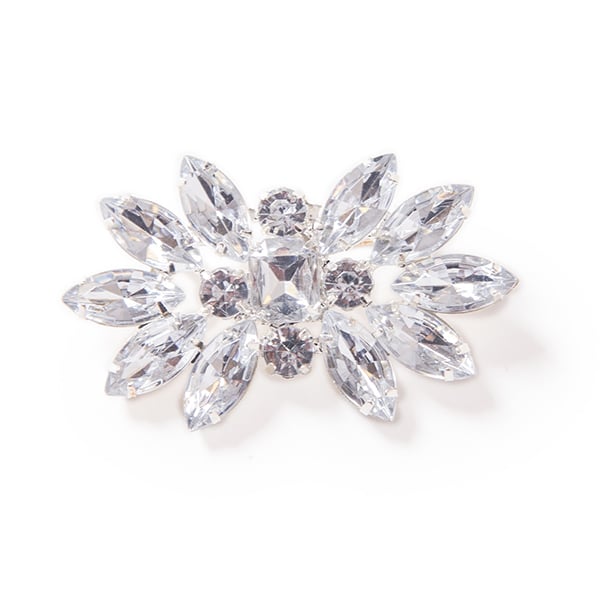 DecoStar™ Acrylic Diamond Star-Burst Brooch in Silver | Rental DecoStar™ Acrylic Diamond Star-Burst Brooch in Silver | Rental
