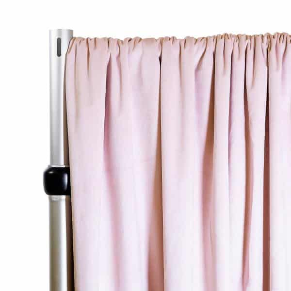 Lavish Velvet Wide Width Drape w/ Sewn Rod Pocket – Blush | Rental