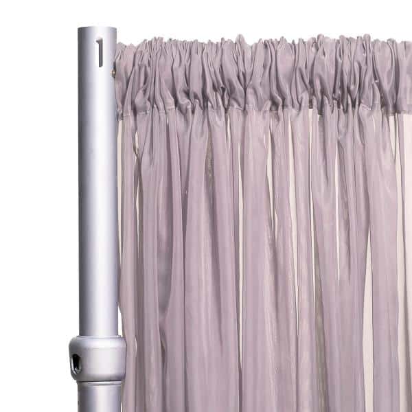 *FR* 10ft Wide Sheer Voile Curtain Panel by Eastern Mills w/ 4″ Pockets – Grey Lavender | Rental *FR* 10ft Wide Sheer Voile Curtain Panel by Eastern Mills w/ 4″ Pockets – Grey Lavender | Rental