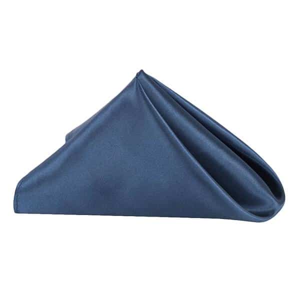 Sleek Satin Napkin 20″x20″ – Navy Blue | Rental Sleek Satin Napkin 20″x20″ – Navy Blue | Rental