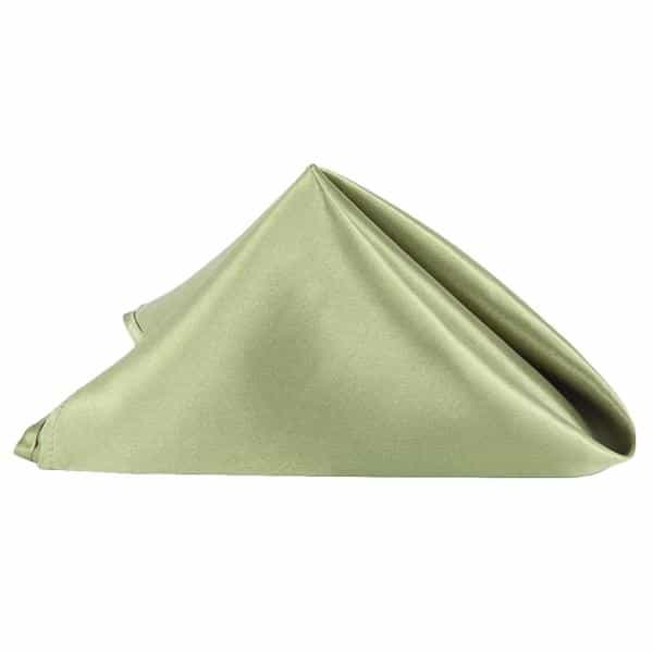 Sleek Satin Napkin 20″x20″ – Willow Green | Rental Sleek Satin Napkin 20″x20″ – Willow Green | Rental