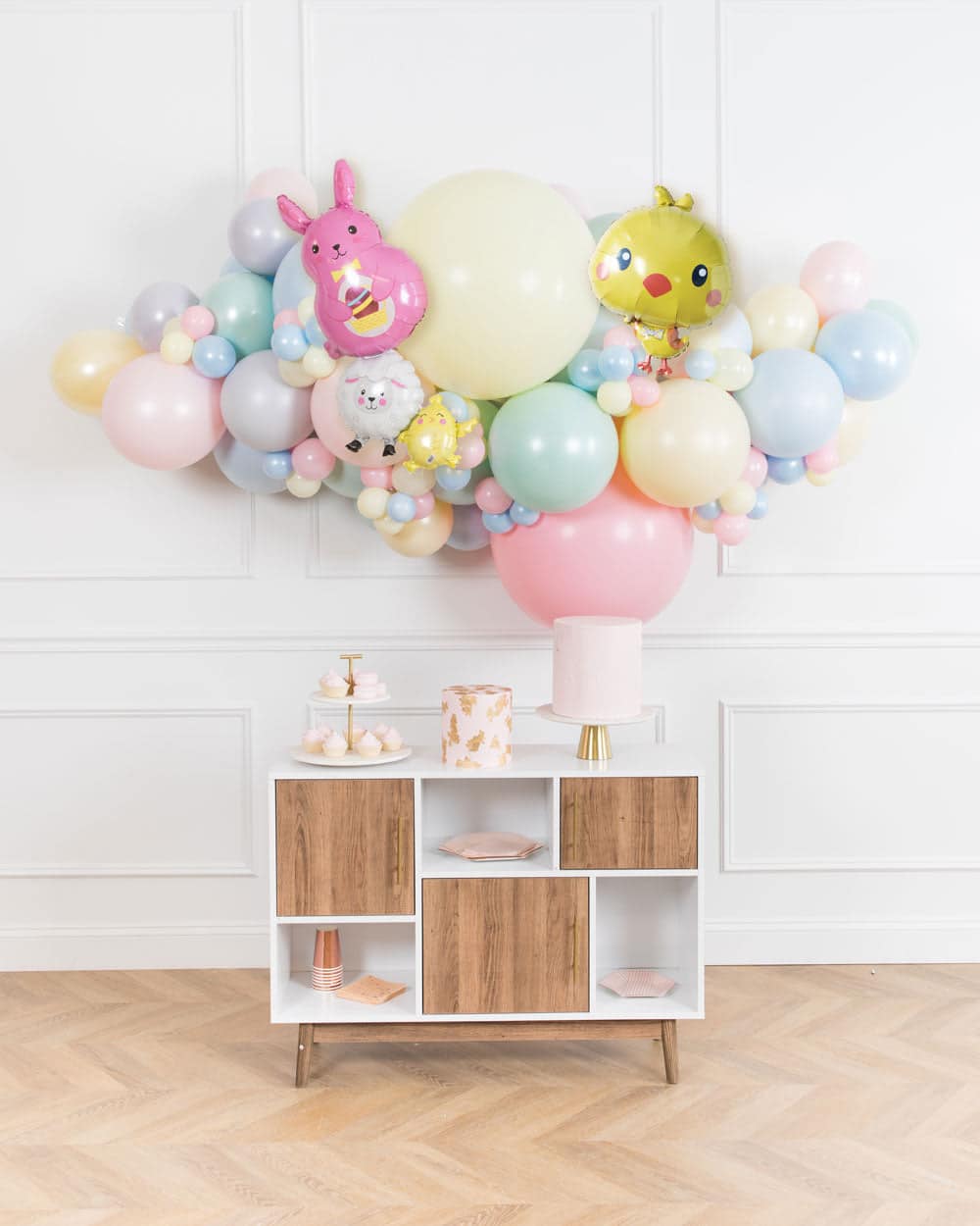 Easter – Balloon Backdrop Garland Install Piece with Foil – 6ft | Rental Easter – Balloon Backdrop Garland Install Piece with Foil – 6ft | Rental