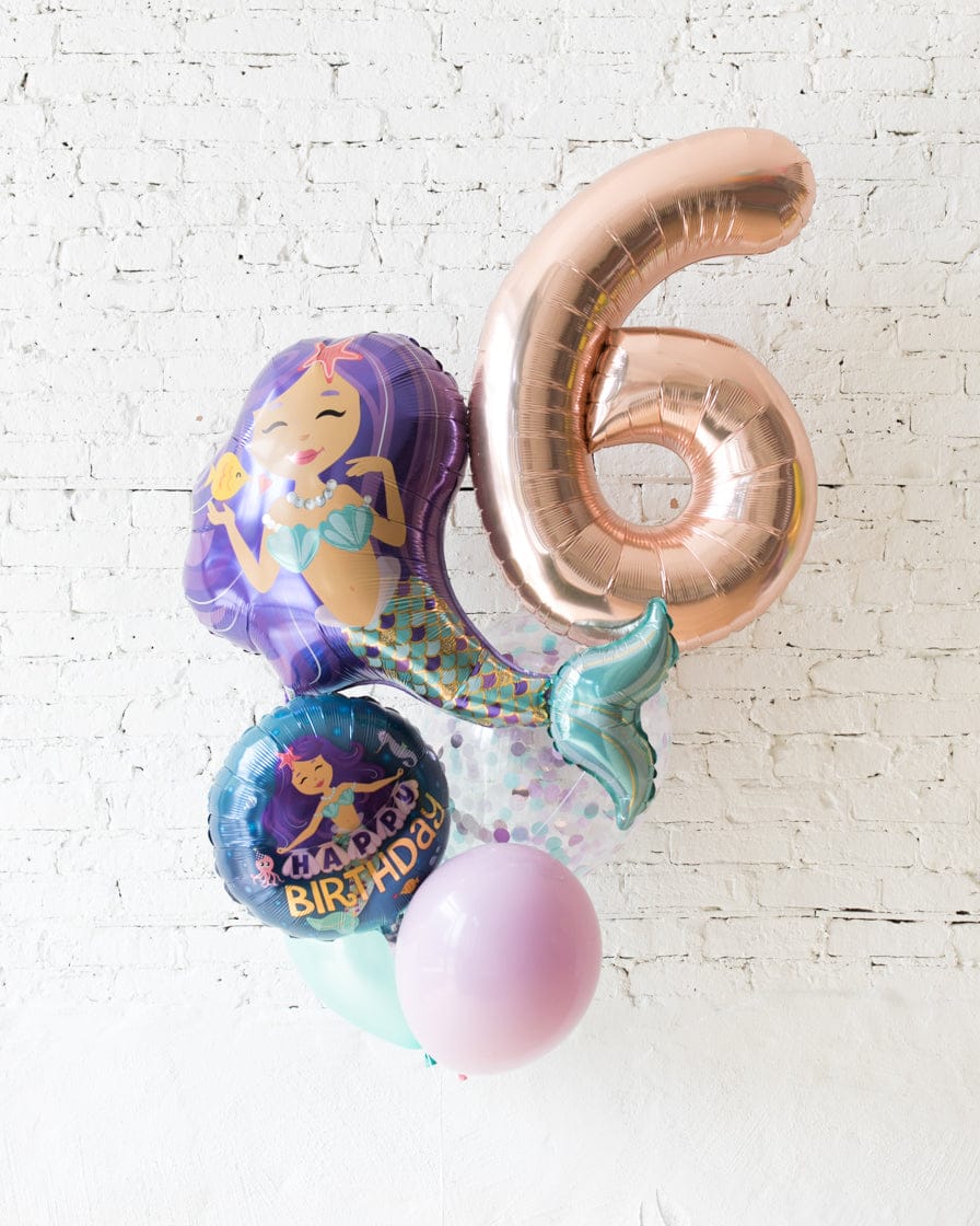 GIFT-Mermaid Theme Number Birthday Bouquet | Rental