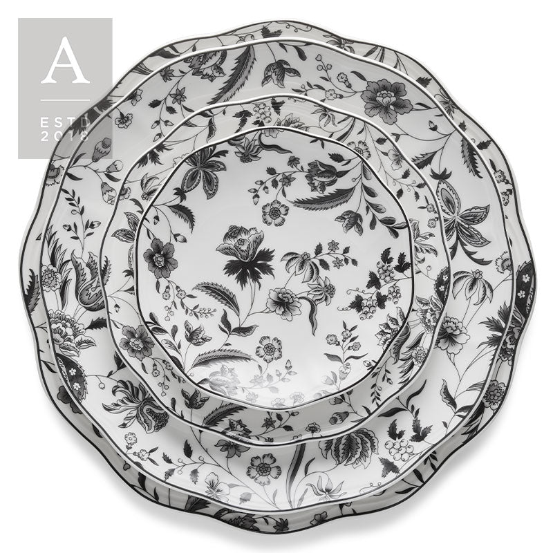 Eleanor Charcoal Dishware – B&B Plate – 6″ | Rental