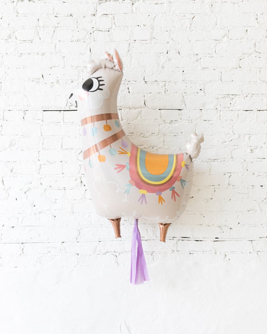 GIFT-45in Llama Foil Balloon and Lilac Skirt | Purchase GIFT-45in Llama Foil Balloon and Lilac Skirt | Purchase