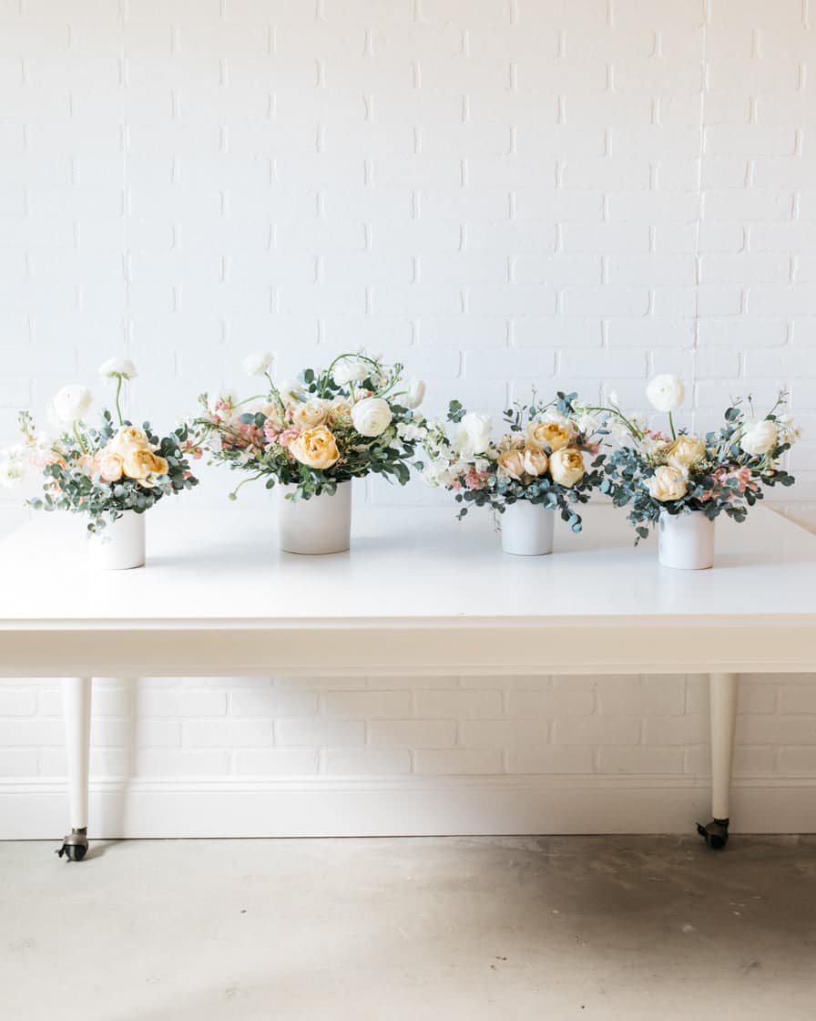 Glam Tan – Floral Mix – The centerpiece Set | Rental Glam Tan – Floral Mix – The centerpiece Set | Rental