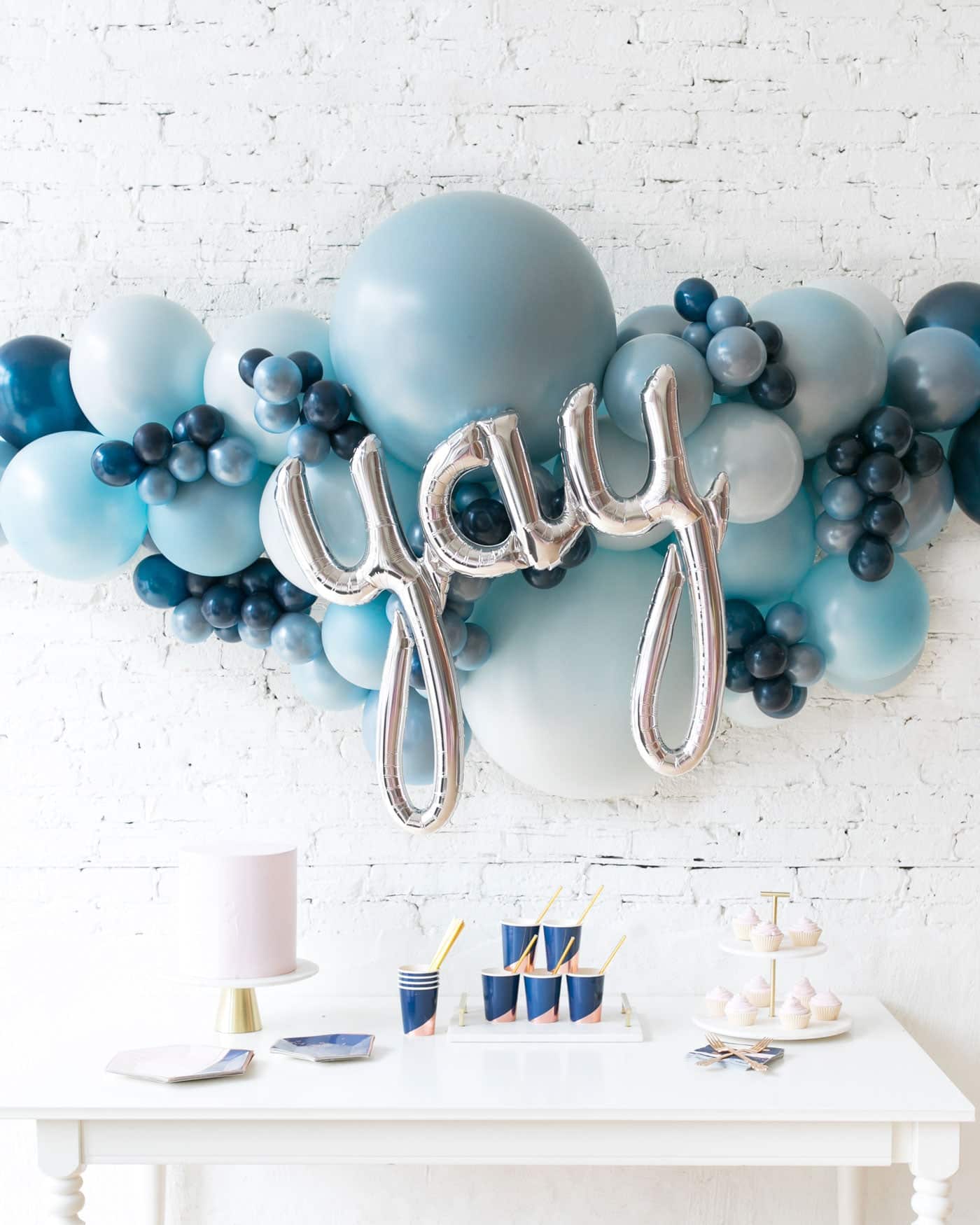 Soft Blue Palette YAY Balloon Garland | Purchase Soft Blue Palette YAY Balloon Garland | Purchase