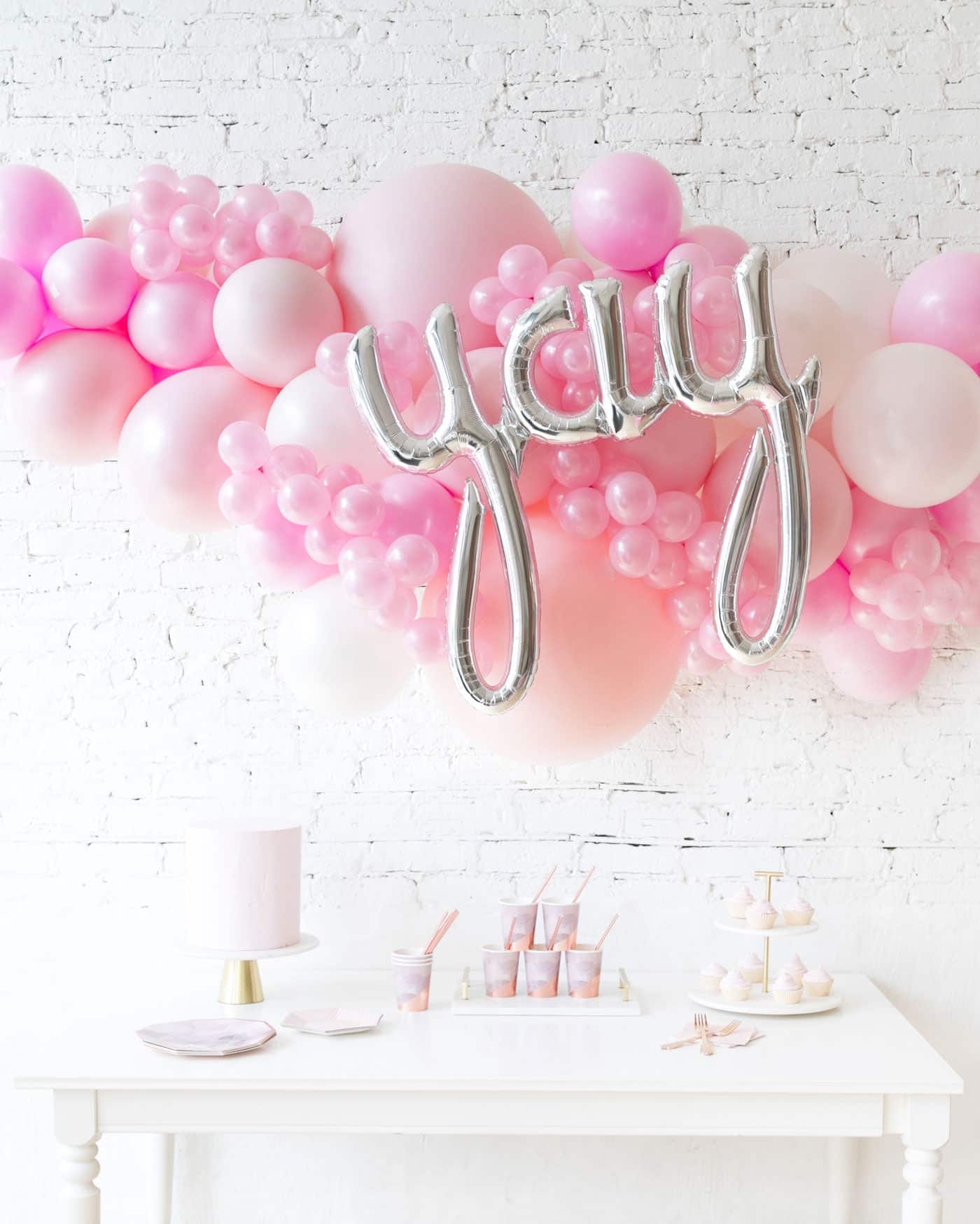 Soft Pink Palette YAY Balloon Garland | Purchase Soft Pink Palette YAY Balloon Garland | Purchase