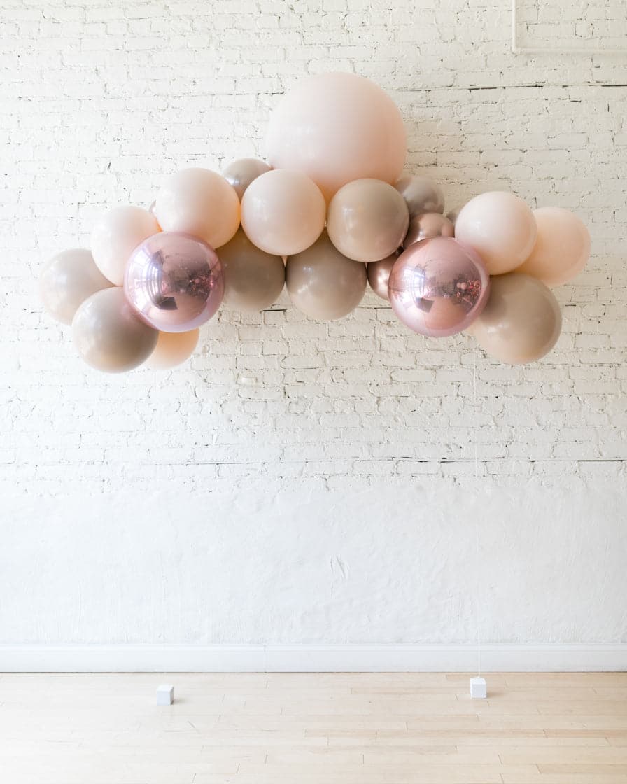 Glam Tan – Floating Balloon Arch – 5ft | Rental Glam Tan – Floating Balloon Arch – 5ft | Rental